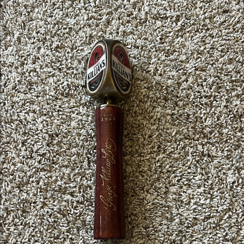 George Killian’s Irish Red Beer Tap Handle 3 sided - Picture 3 of 11